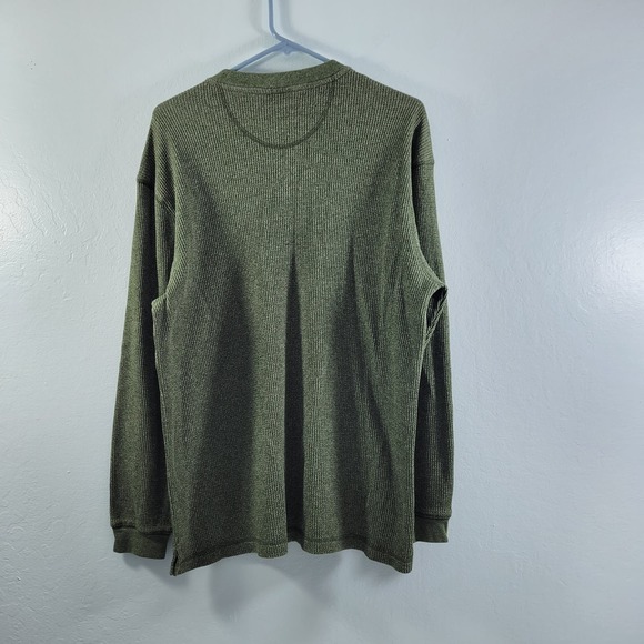 Taylor & Henry Men's 3 Button Pull Over Thermal Sweater Size L 112322-0037 - Picture 4 of 4